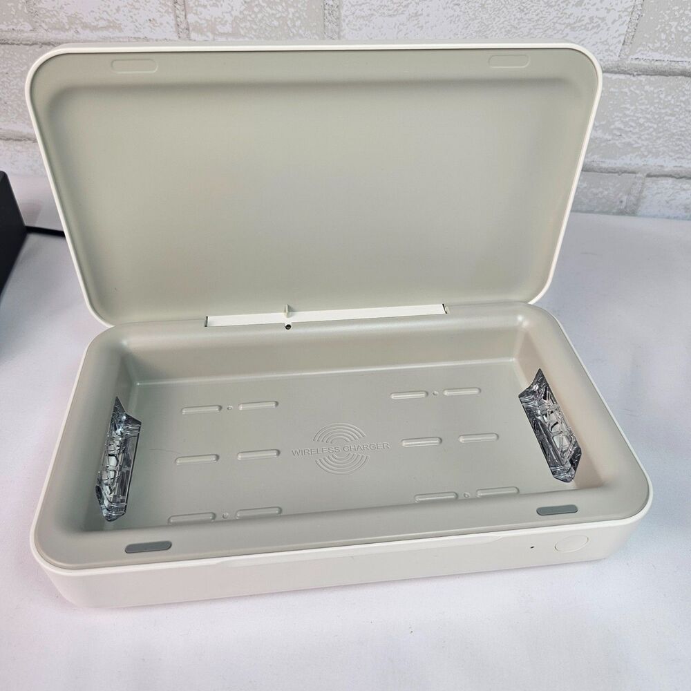 Samsung UV Sanitizer Box Wireless Charger Phone Sterilizer White UV-C